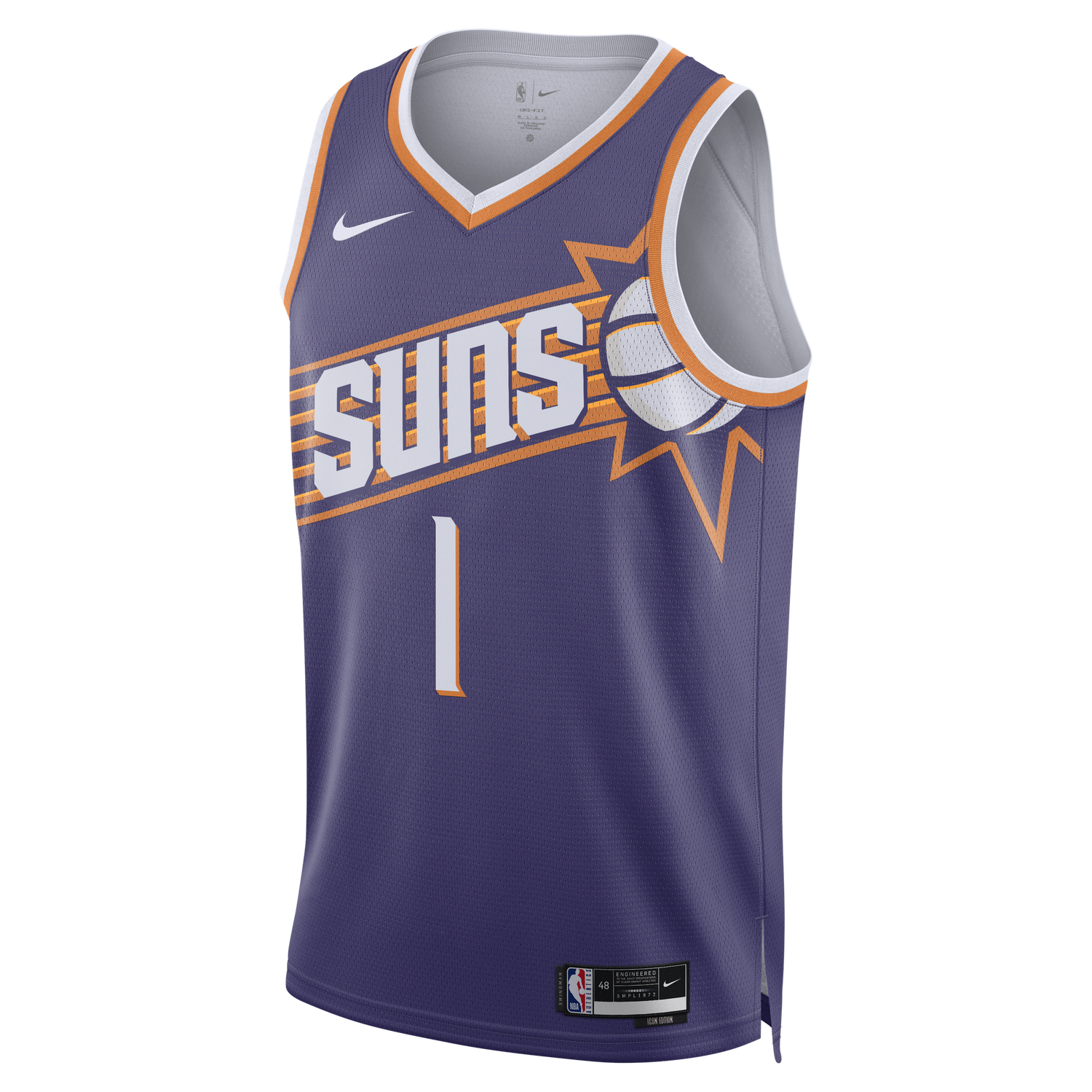 Dres Nike Dri-FIT NBA Swingman Phoenix Suns Icon Edition 2023/24 Fialová | DV4855-566, 0