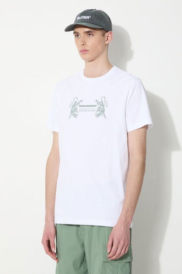 Tričko Maharishi Maharishi Double Tigers Miltype T-Shirt Biela | 1305.WHITE, 3