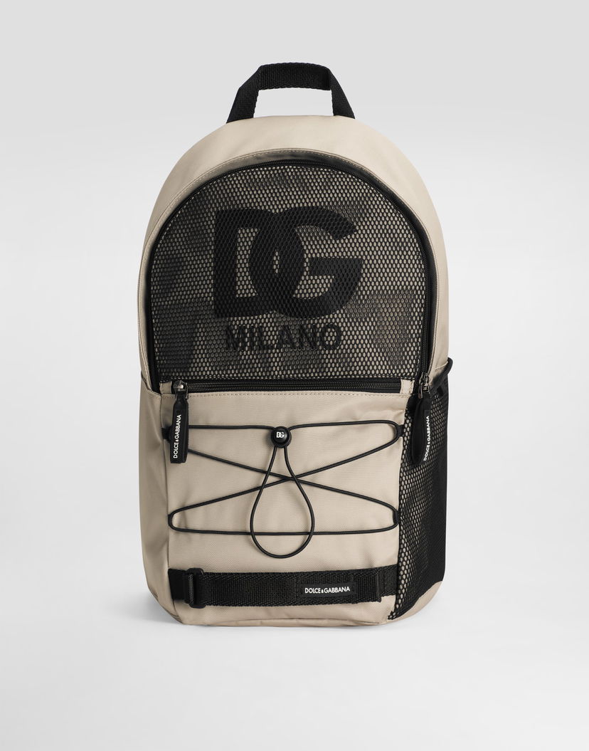 Batoh Dolce & Gabbana Dolce & Gabbana Nylon DG Logo Backpack Béžová | EM0144AM4768B150