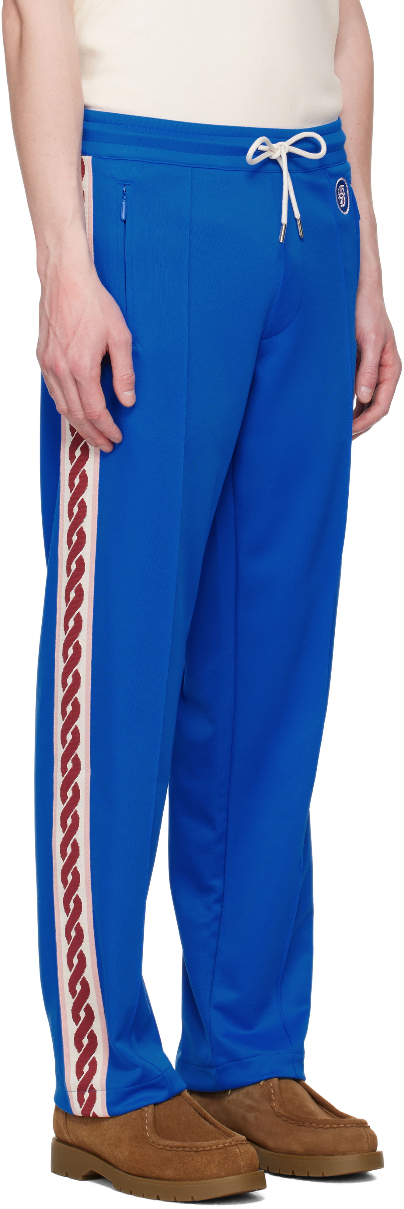 Tepláky Drôle de Monsieur Drole De Monsieur 'Le Track Pants Tresse' Track Pants Modrá | G-SP007-PL135-BE, 1