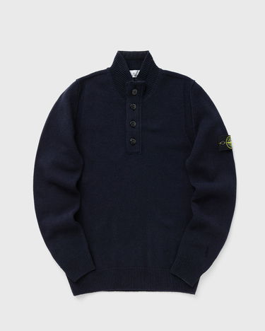 Sveter Stone Island Long Sleeve Polo Collar Sweater Navy | K2S155100040S00A3.V0020, 2