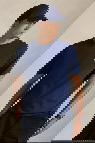 Tričko Polo by Ralph Lauren Polo Logo Cotton Crew Neck T-Shirt Navy | 710916698, 0