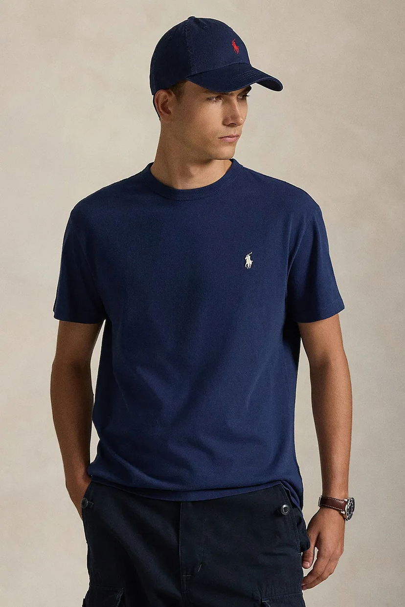 Tričko Polo by Ralph Lauren Polo Logo Cotton Crew Neck T-Shirt Navy | 710916698