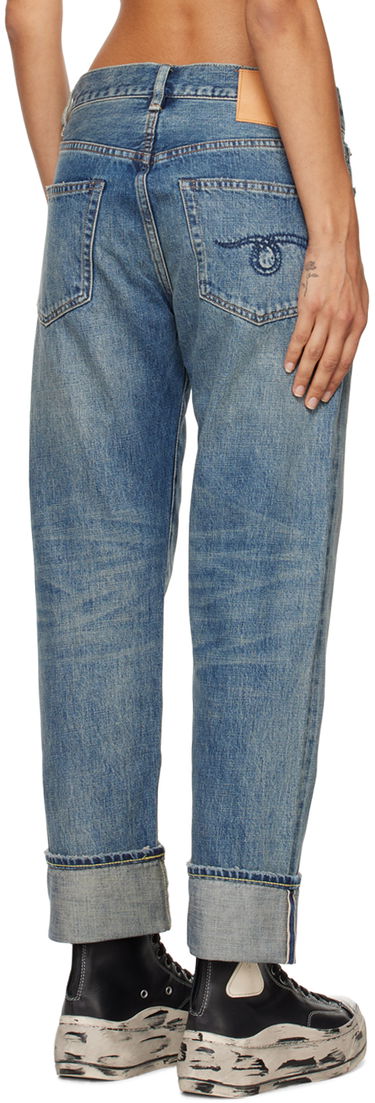 Džínsy R13 R13 Boyfriend Jeans Modrá | R13W5083-D250C, 2