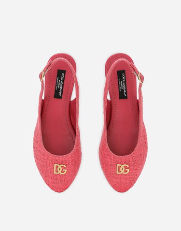 Tenisky a topánky Dolce & Gabbana Lace Slingback Flats Ružová | D11145A726080421, 3