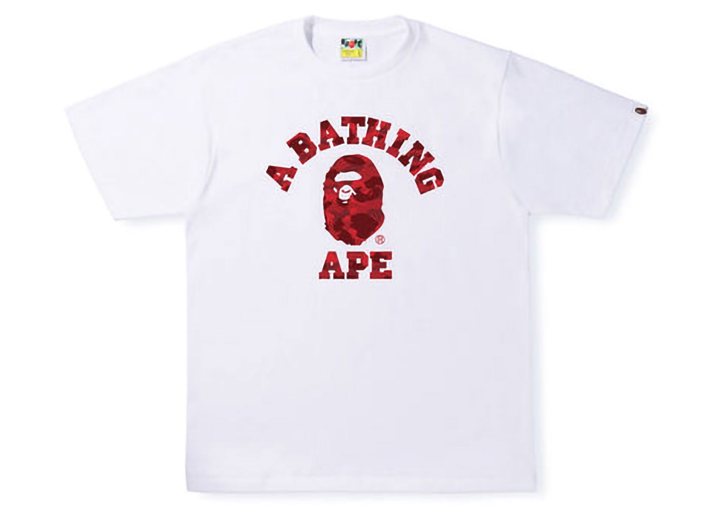 Tričko BAPE Color Camo College Tee Biela | 1I30-110-012 / 1J30-110-013, 0