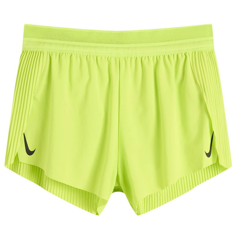 Šortky Nike Aeroswift 3" Running Shorts with Perforated Waistband and Pleated Sides Žltá | FN2328-389