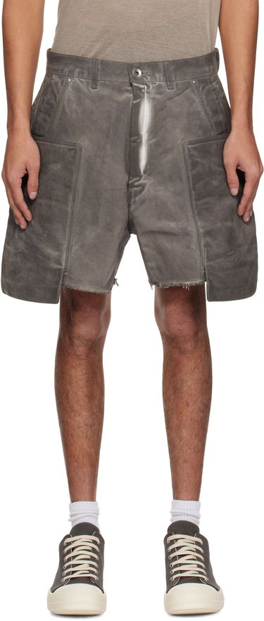 Šortky Rick Owens Rick Owens DRKSHDW Hollywood Stefan Cargo Denim Shorts Šedá | DU01E3358 DCF, 0