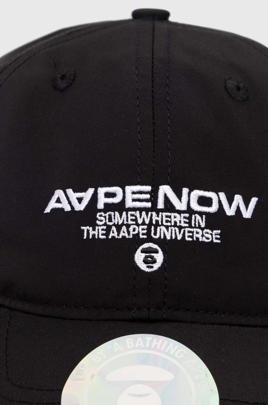 Šiltovka AAPE by A Bathing Ape AAPE Cap with Applique Čierna | AAPCPM5255XXM, 1