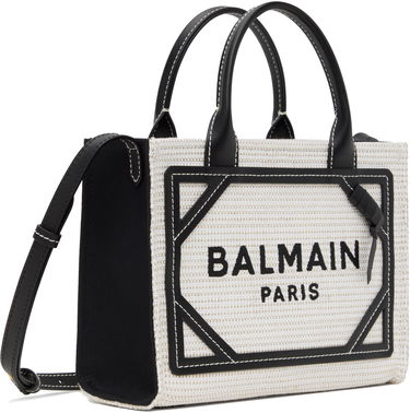 Tote bag Balmain Balmain B-Army Small Raffia Tote Čierna | EN0FE900TCRB, 1