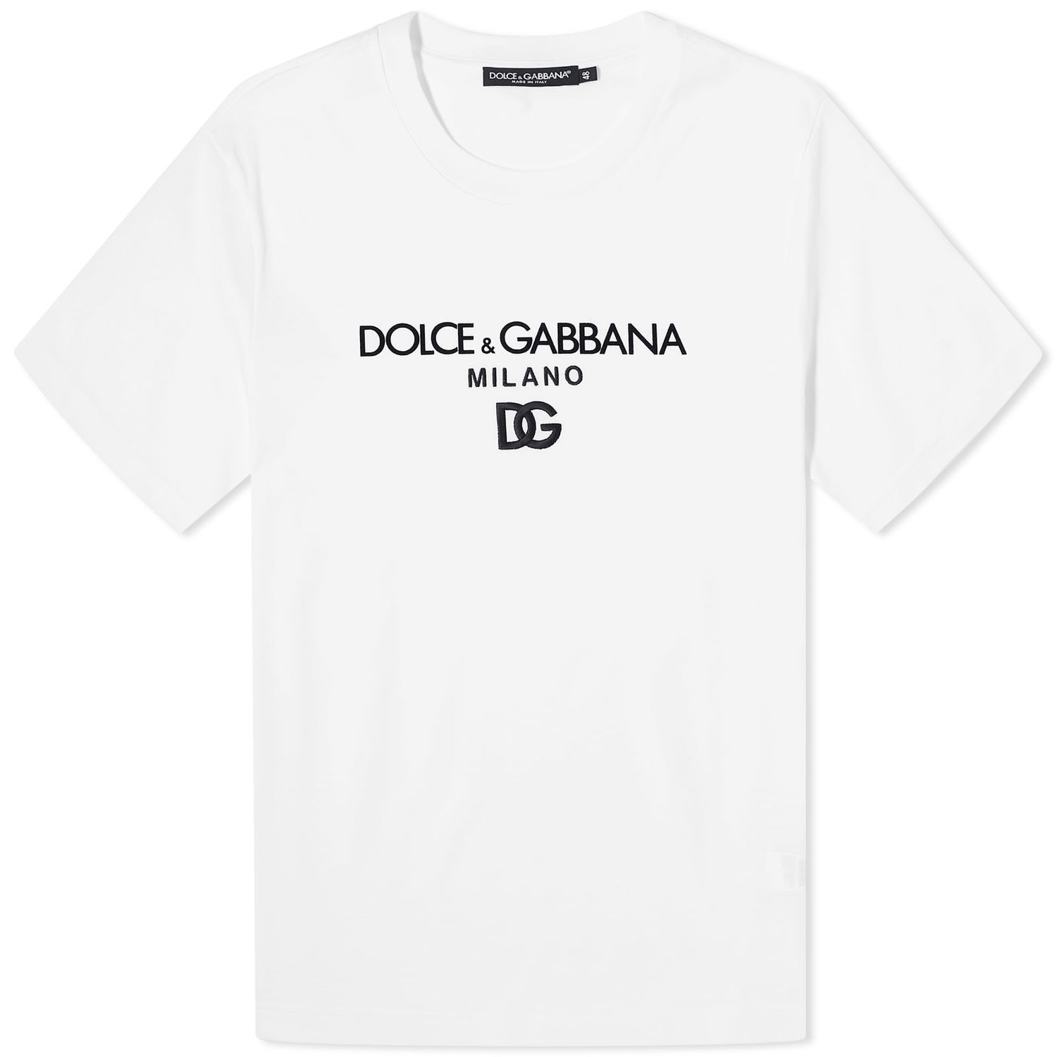 Tričko Dolce & Gabbana Logo Crew Neck T-Shirt Biela | G8PD7ZG7B9X-W0800, 0