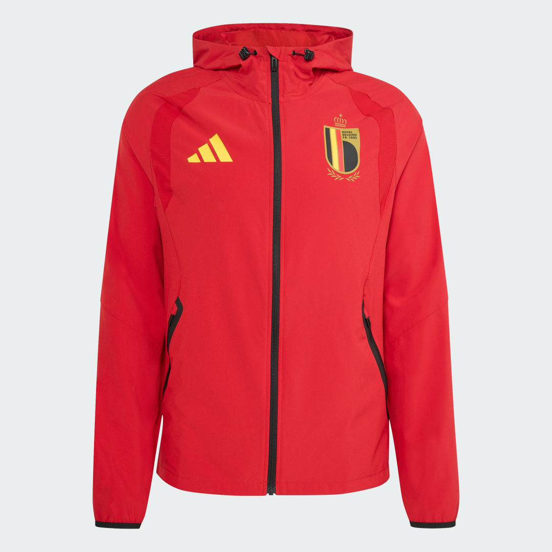 Vetrovka adidas Performance Belgium Tiro Tech Full Zip Windbreaker Červená | KA3810, 0