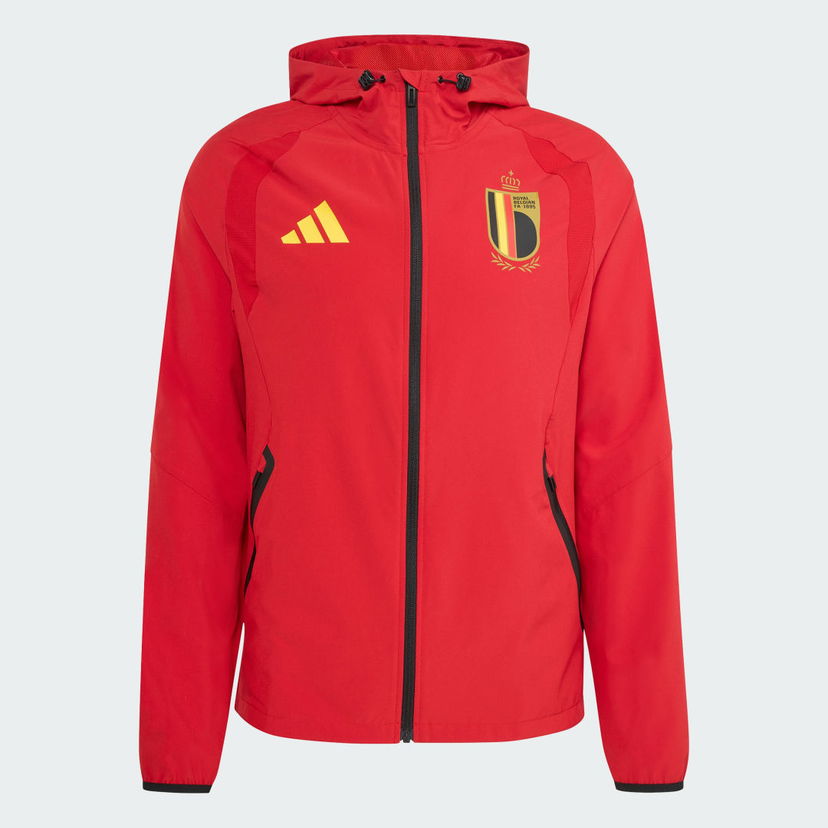 Vetrovka adidas Performance Belgium Tiro Tech Full Zip Windbreaker Červená | KA3810