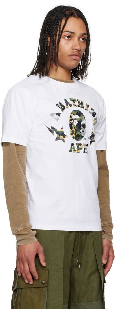 Tričko BAPE 1st Camo Crazy STA College T-Shirt Čierna | 001TEL301016M, 4