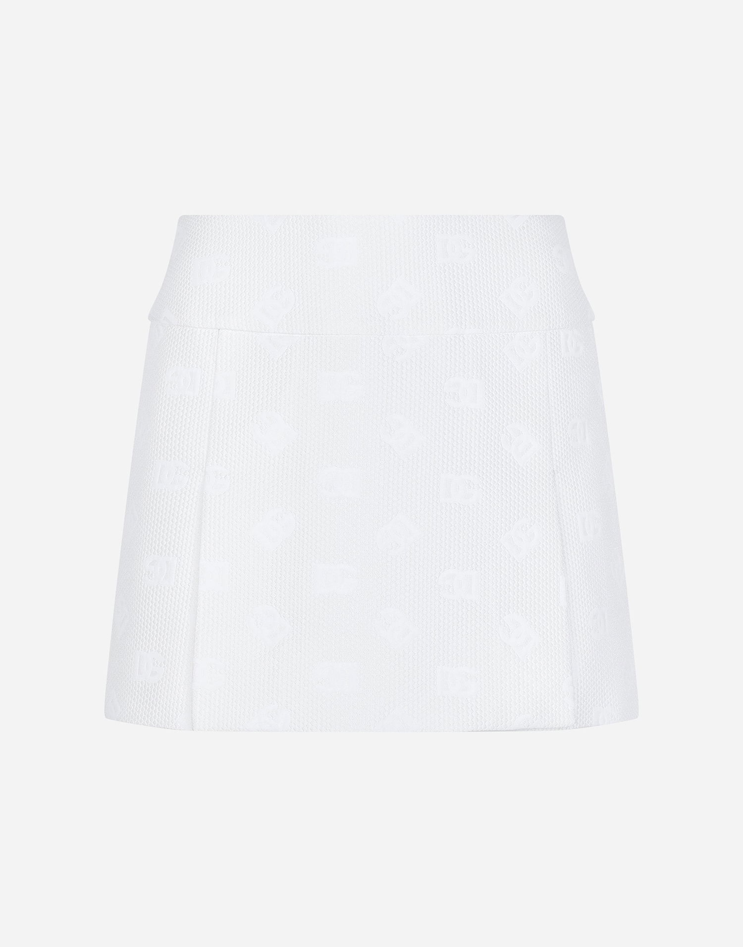 Sukňa Dolce & Gabbana Quilted Jacquard Miniskirt Biela | F4CEATHJMOWW0001, 0