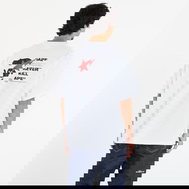 Tričko BAPE Bape Sta Ape Face Relaxed Fit Tee L Biela | 001TEL801321MWHT, 2