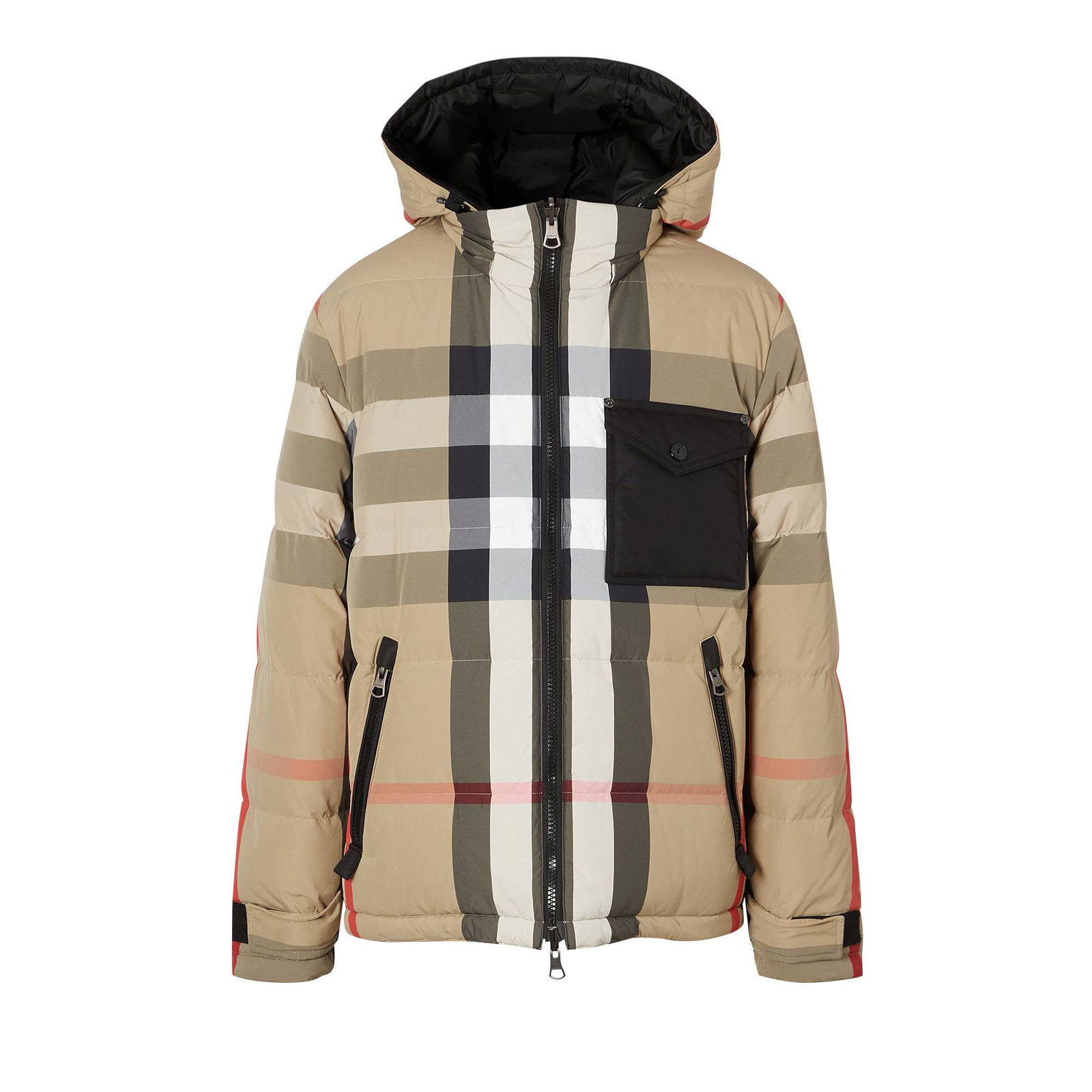 Reversible Check Puffer Jacket