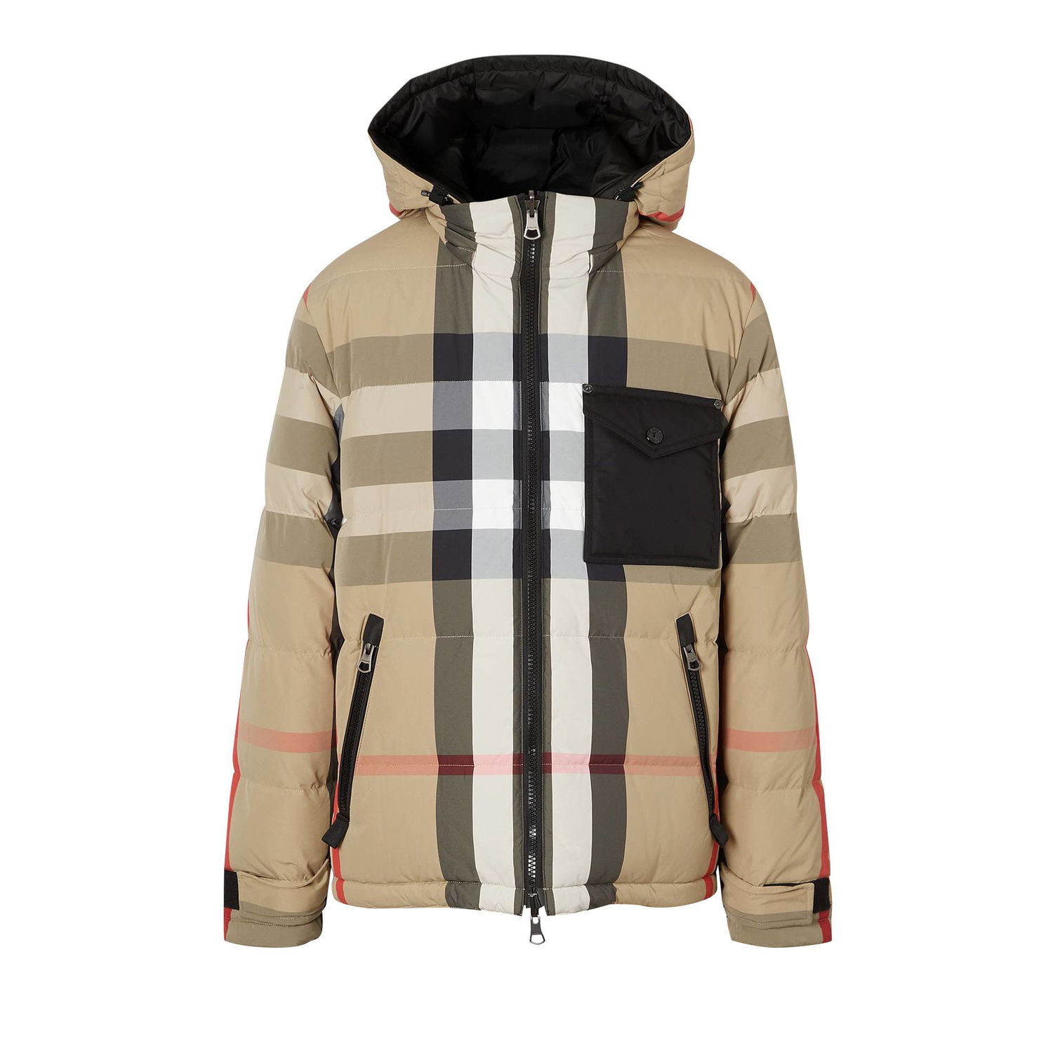 Prešívaná bunda Burberry Reversible Check Puffer Jacket Béžová | 8033115, 1