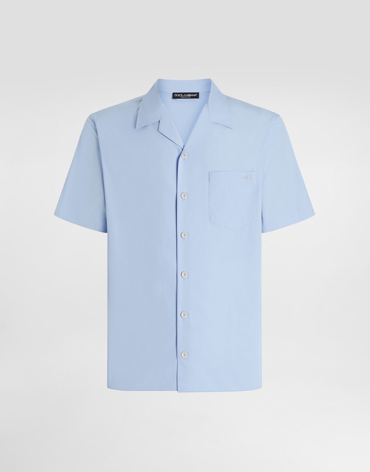 Košeľa Dolce & Gabbana Dolce & Gabbana Cotton Resort Shirt Modrá | G5NK2ZGJ745B0074, 0