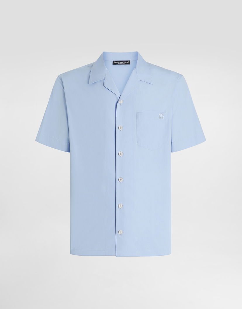 Košeľa Dolce & Gabbana Dolce & Gabbana Cotton Resort Shirt Modrá | G5NK2ZGJ745B0074