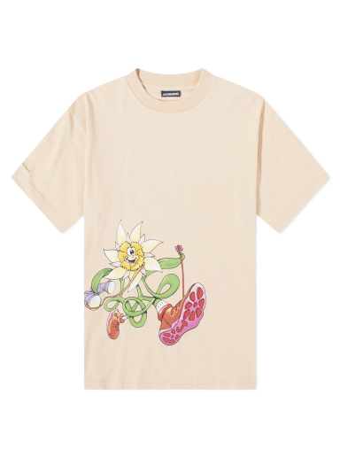 Tričko Jacquemus Flower Hiker Tee Béžová | 216JS16-216-228-02D