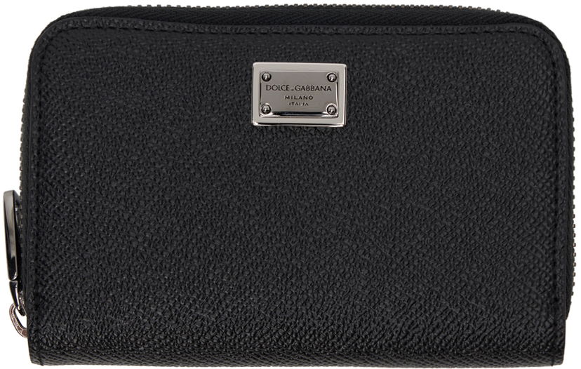 Peňaženka Dolce & Gabbana Black Dauphine Zip Bifold Wallet Čierna | BP2522AG219