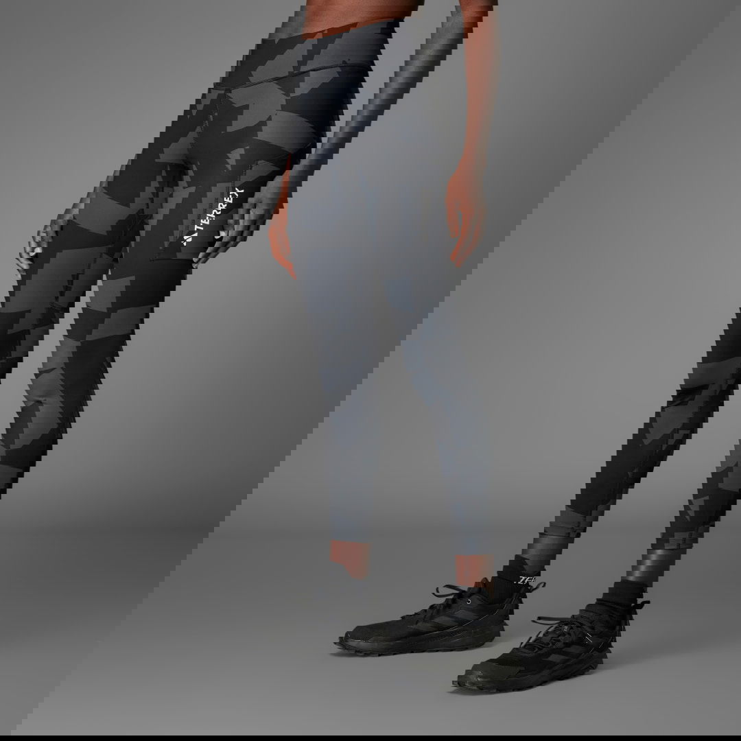 Legíny adidas Performance Terrex Multi Printed Leggings Čierna | JF1270, 0