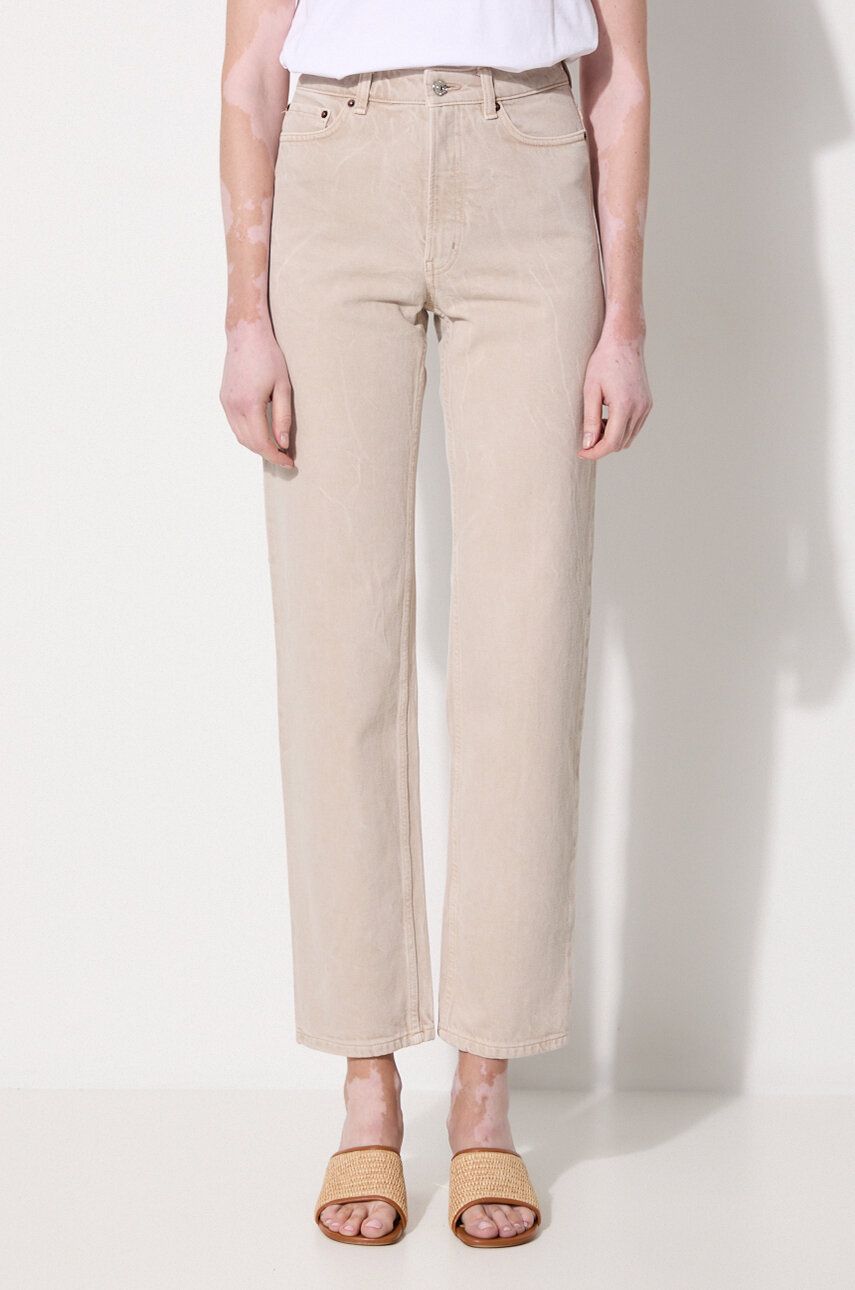 Džínsy WOOD WOOD Jeans High Waist Béžová | 12211305.7051, 0