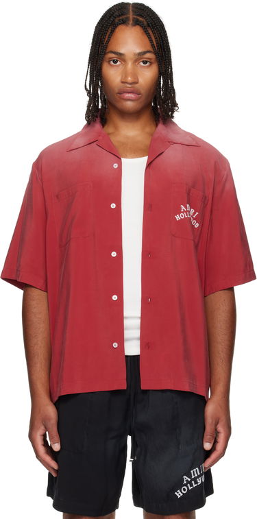 Košeľa AMIRI AMIRI Hollywood Bowling Shirt Červená | AMSTCA1154, 0