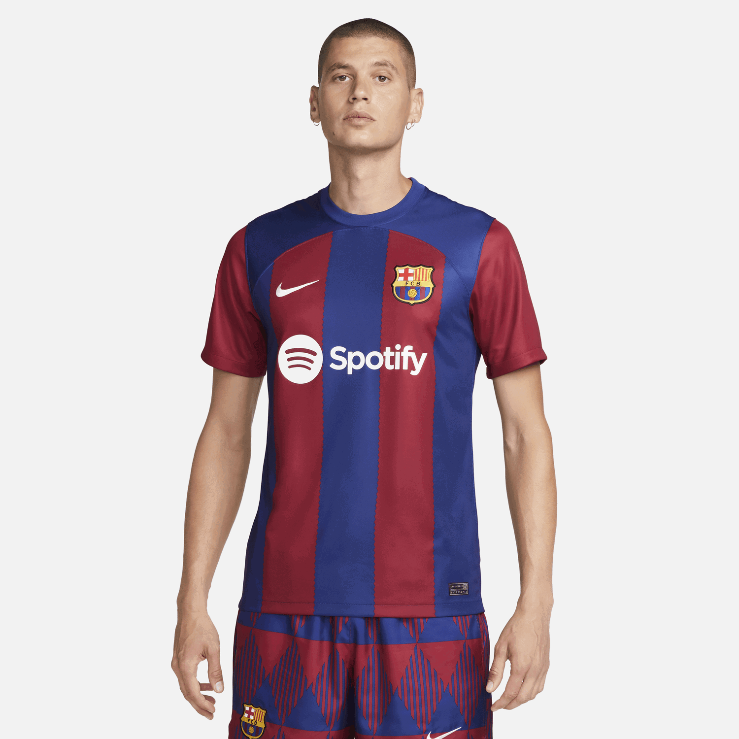 Dres Nike fotbalový dres Dri-FIT FC Barcelona Stadium Navy | DX2687-456, 0
