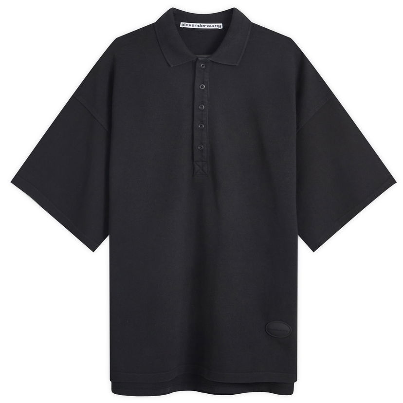 Polo tričko Alexander Wang Logo Polo Shirt Čierna | UCC4241711-11