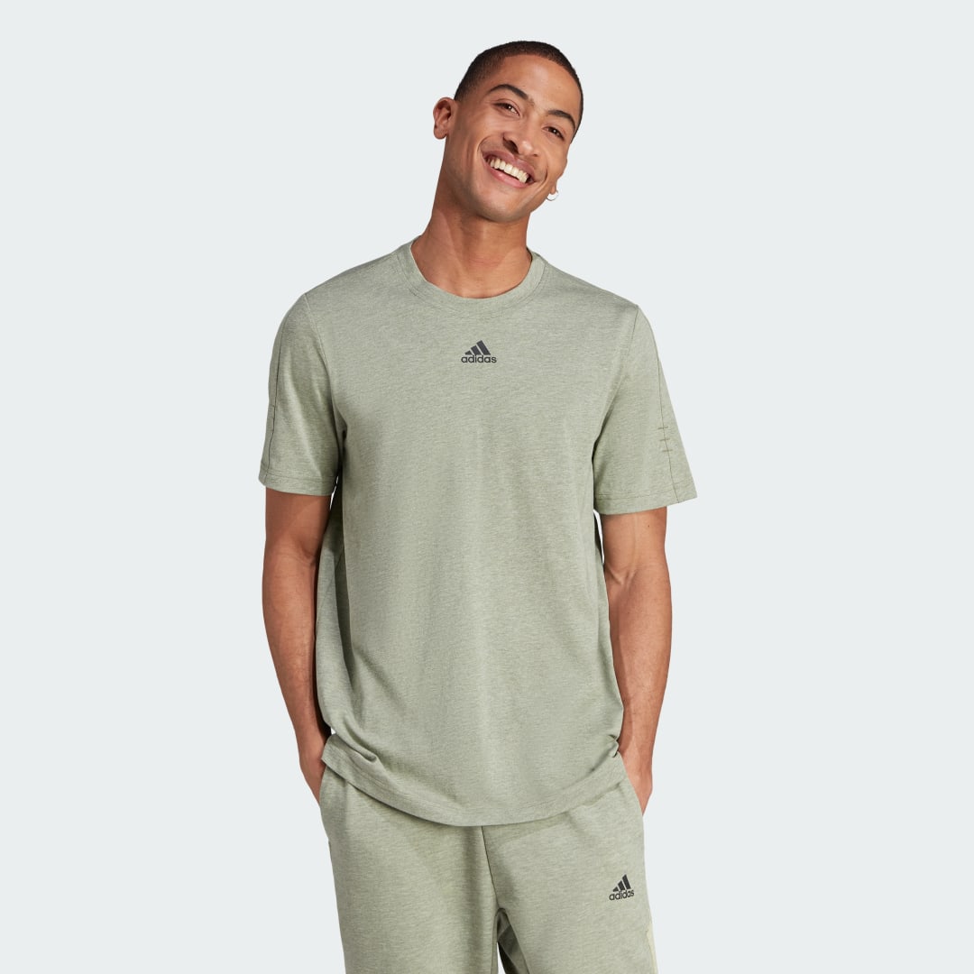 Tričko adidas Performance Mélange T-Shirt Zelené | IJ8956, 0
