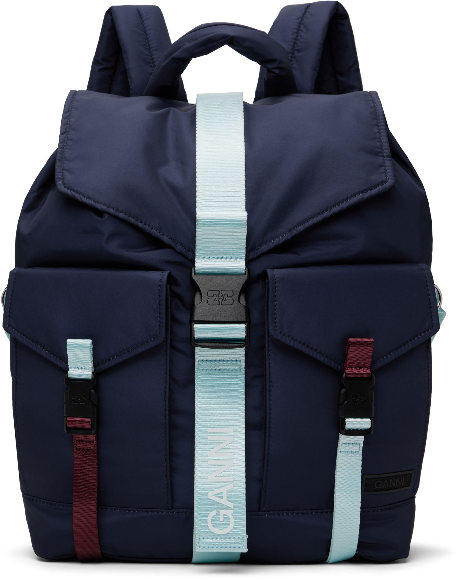 Batoh GANNI GANNI Tech Backpack Navy | A6372, 0