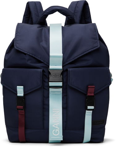 Batoh GANNI GANNI Tech Backpack Navy | A6372, 0