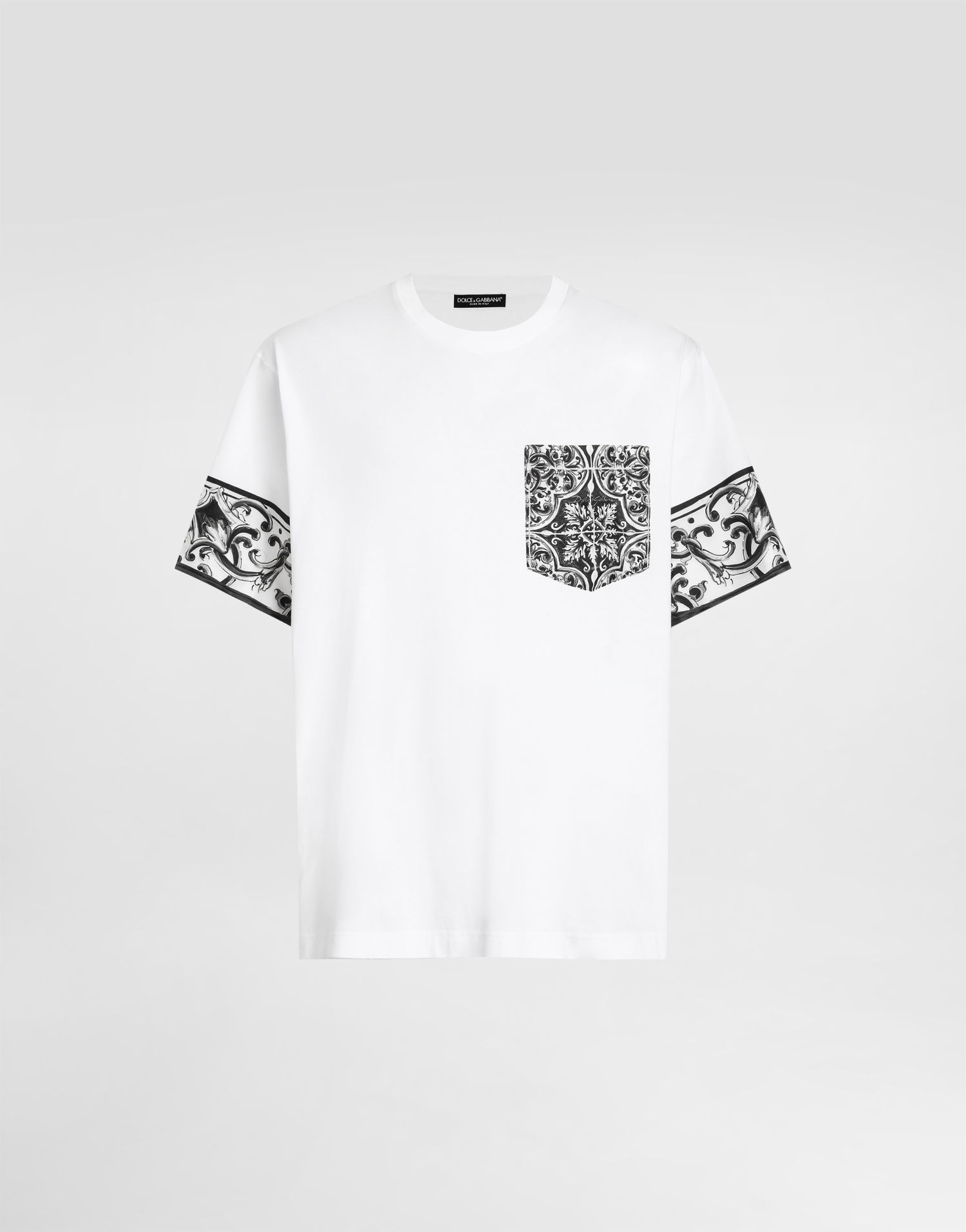 Tričko Dolce & Gabbana Dolce & Gabbana Majolica Print T-Shirt Biela | G8SB2TG7O8YW0800, 0