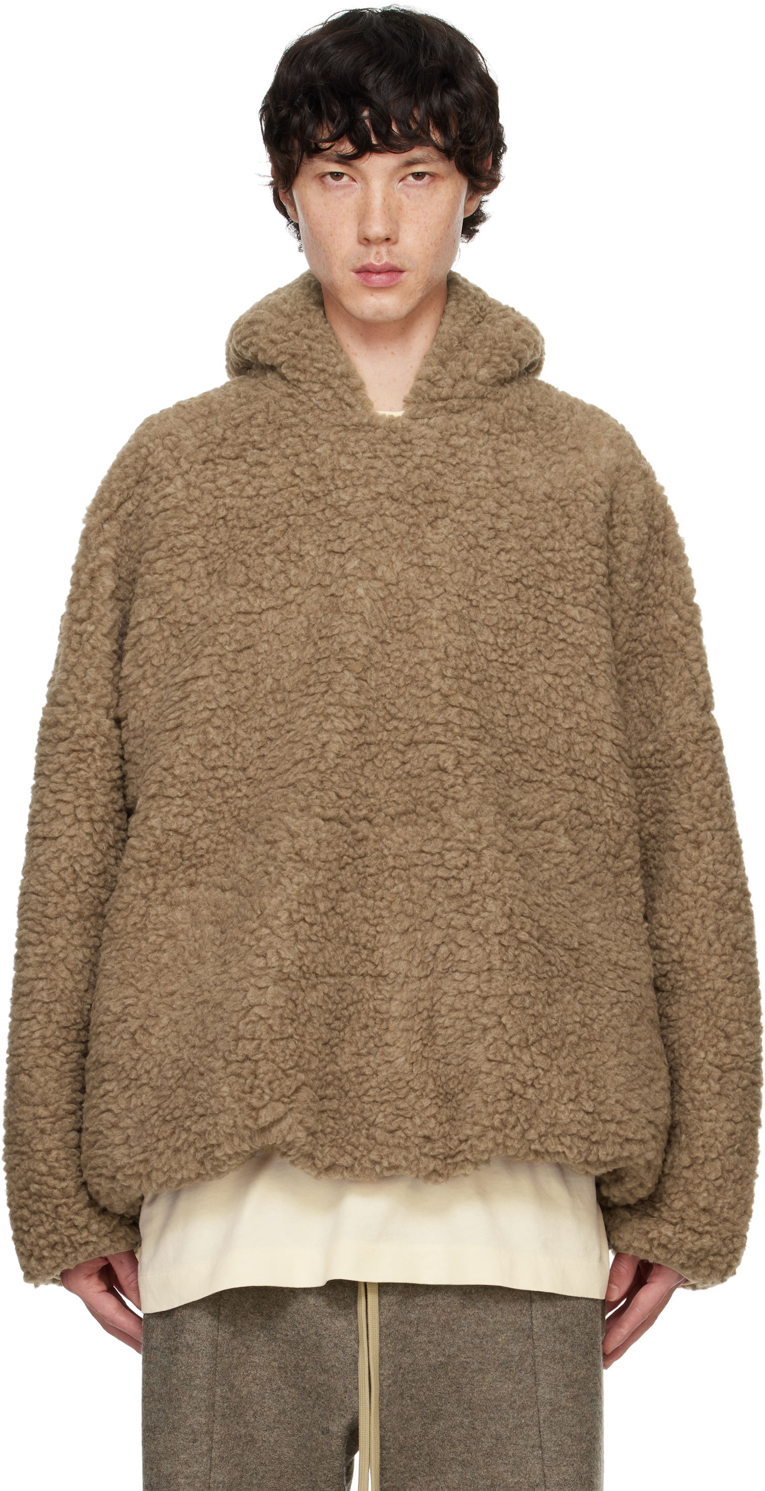 Mikina Fear of God Fleece Hoodie Hnedá | FG24FW50-812PFL, 0