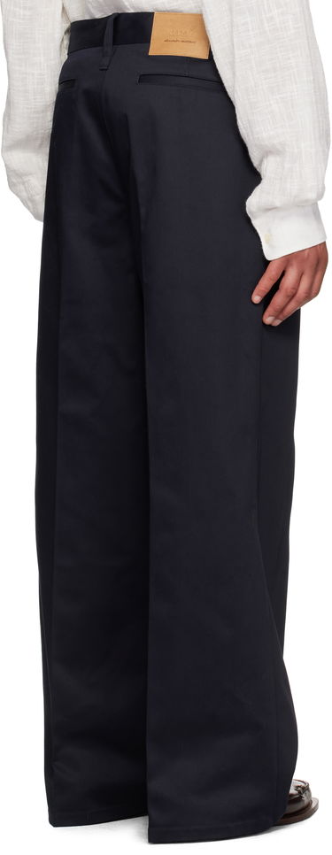 Nohavice AMI AMI Paris Baggy Fit Cotton Trousers Navy | HTR460.CO0103, 2