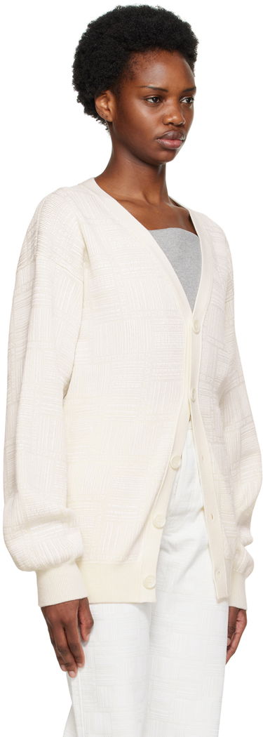 Sveter VETEMENTS Barcode Knit Cardigan Biela | VL14KN600W, 1