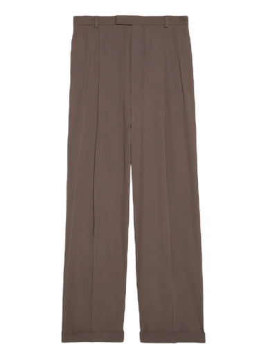 Nohavice Gucci Wool Pants Hnedá | 690474 ZAJSI 2109