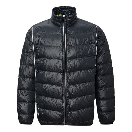 Prešívaná bunda Converse Stand Collar Light Puffer Jacket Čierna | 10020671-A03