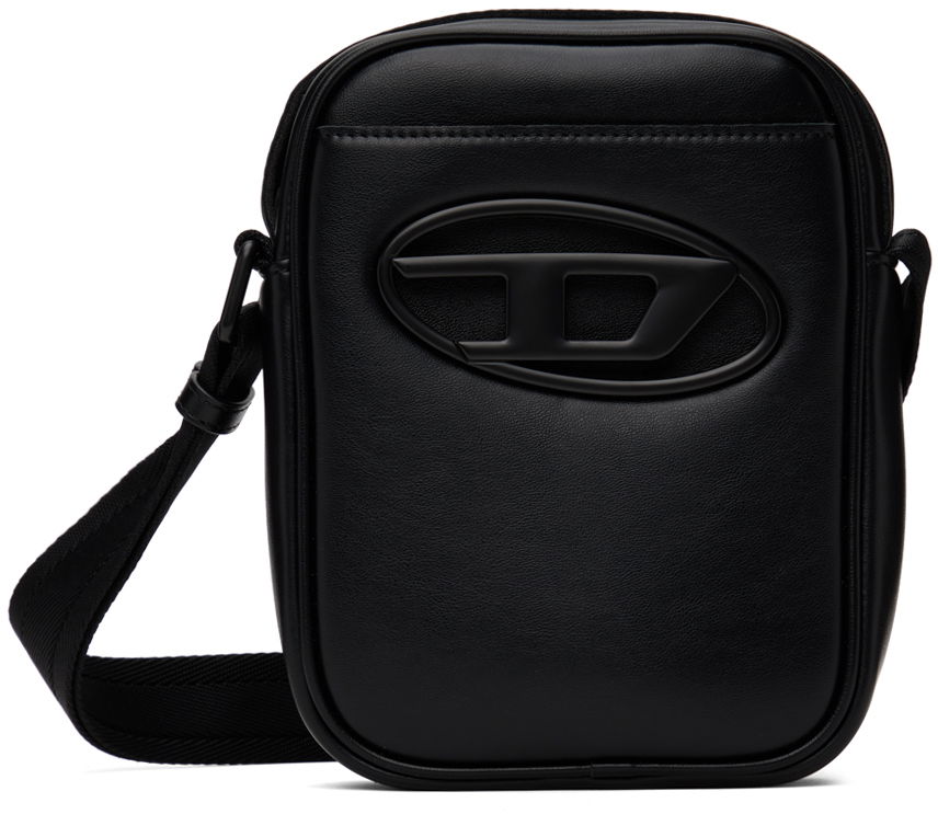 Taška cez rameno Diesel Black Leather Crossbody Bag Čierna | X09881-P5925-T8013, 0