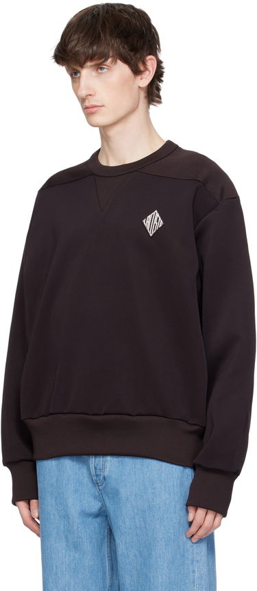 Sveter Lacoste Lacoste Runway Badge Sweatshirt Hnedá | SH6761, 3