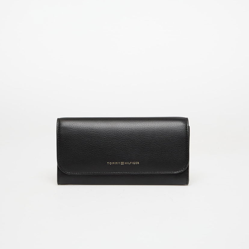 Peňaženka Tommy Hilfiger Tommy Hilfiger Large Flap Wallet Čierna | AW0AW17734 BDS