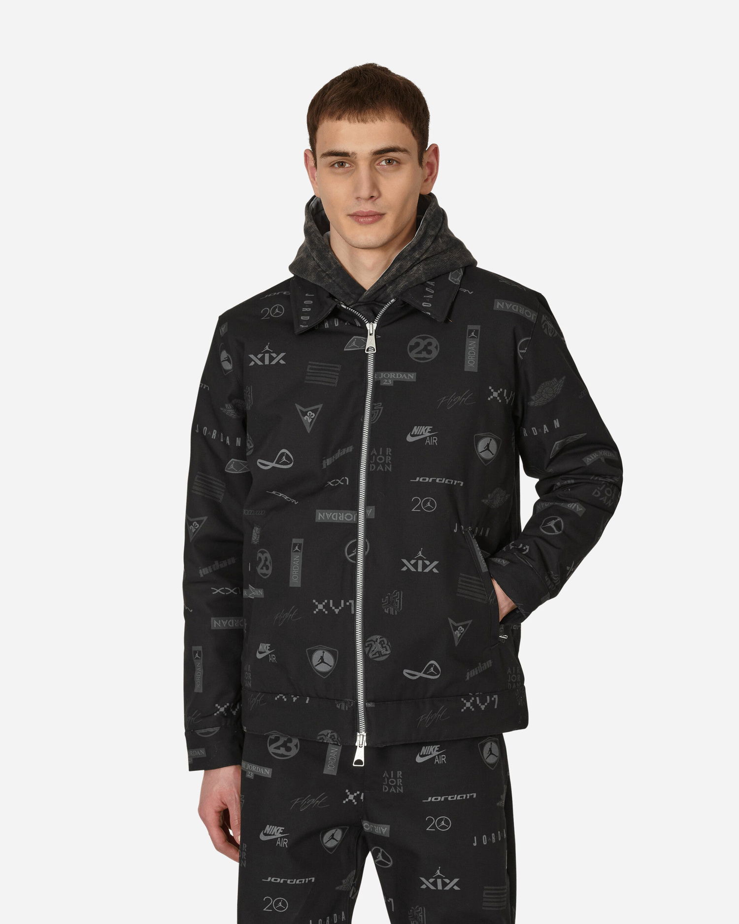 Bunda Jordan Flight Heritage Printed Jacket Čierna | DV7563-010, 0