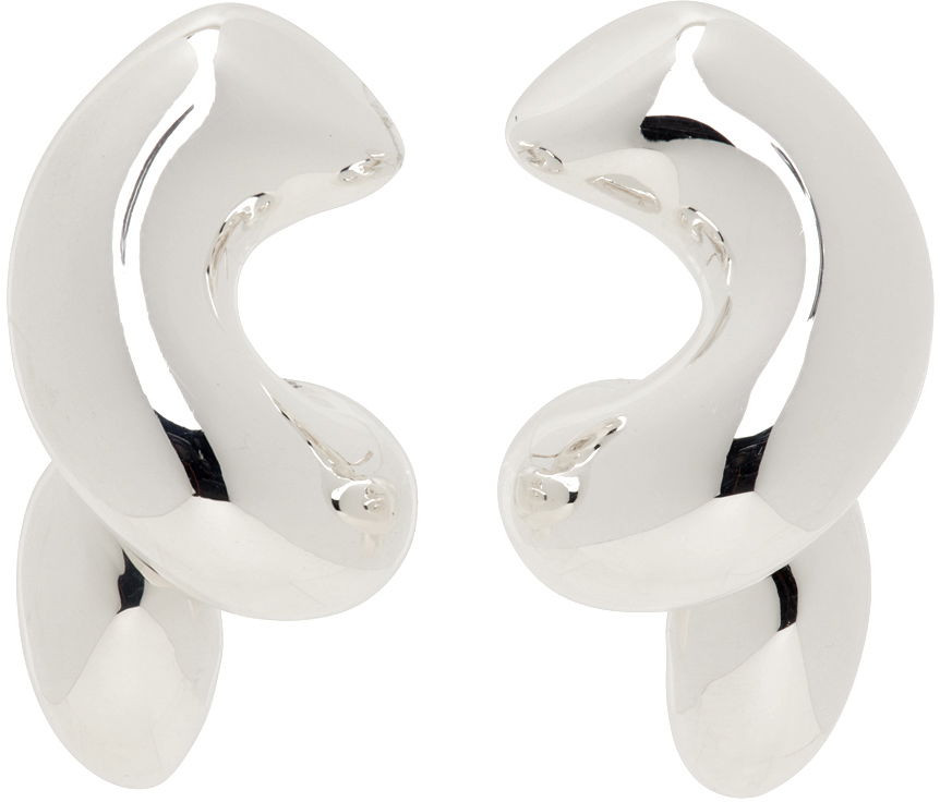Náušnice Bottega Veneta Twist Earrings Šedá | 754331 V5070, 0