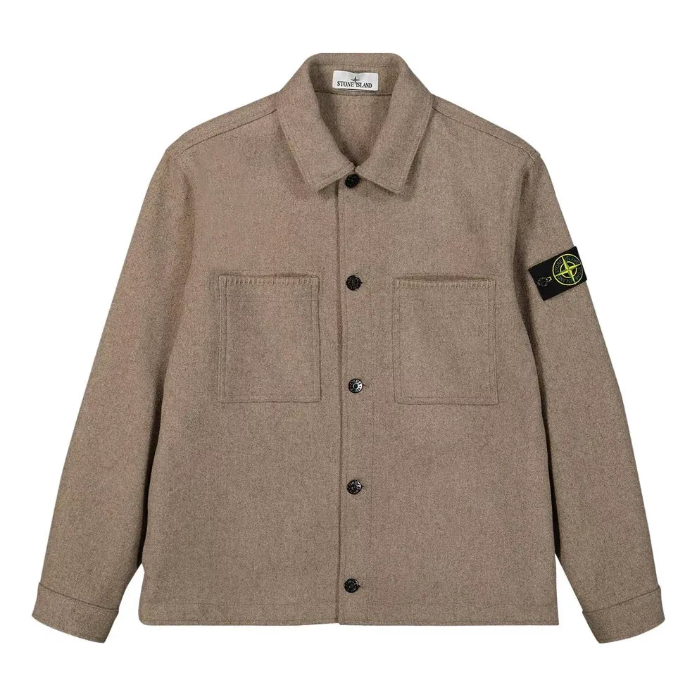 Košeľa Stone Island Stone Island Wool Over Shirt Jacket Hnedá | 7915Q1030-V0092, 0