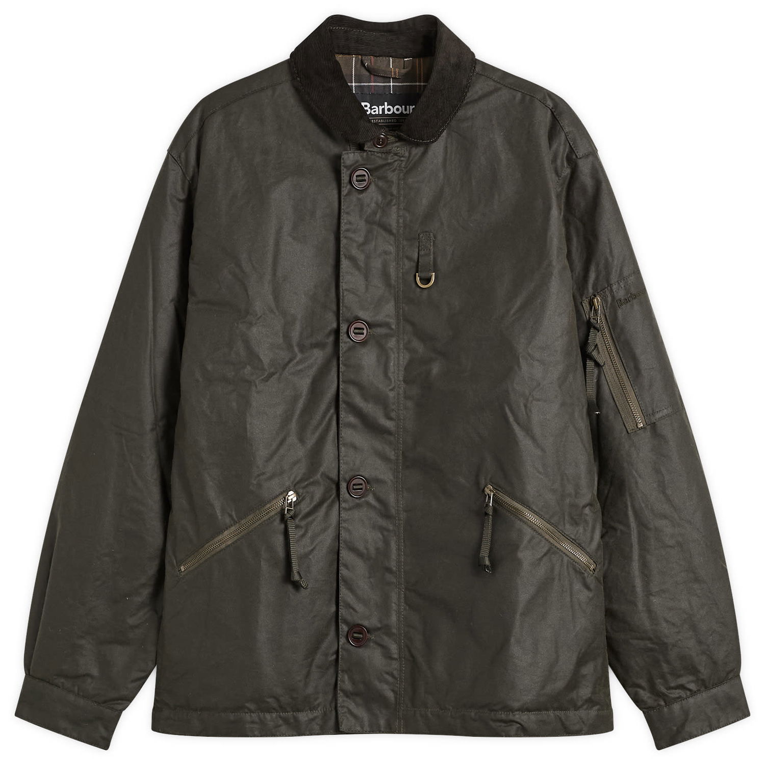 Bunda Barbour Heritage + Hanger Wax Deck Jacket Zelené | MWX2478OL99, 0