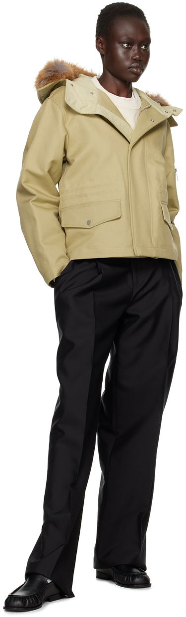 Parka Burberry Burberry Short Faux-Fur Trim Jacket Béžová | 8095254, 4
