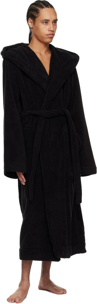 Pyžamo Rick Owens Rick Owens Beach Hooded Bathrobe Čierna | RH0000002 SPO1, 3