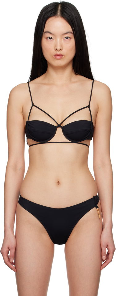 Plavky Jacquemus Jacquemus Signature Bikini Top Čierna | 25E251SW014-2294, 0